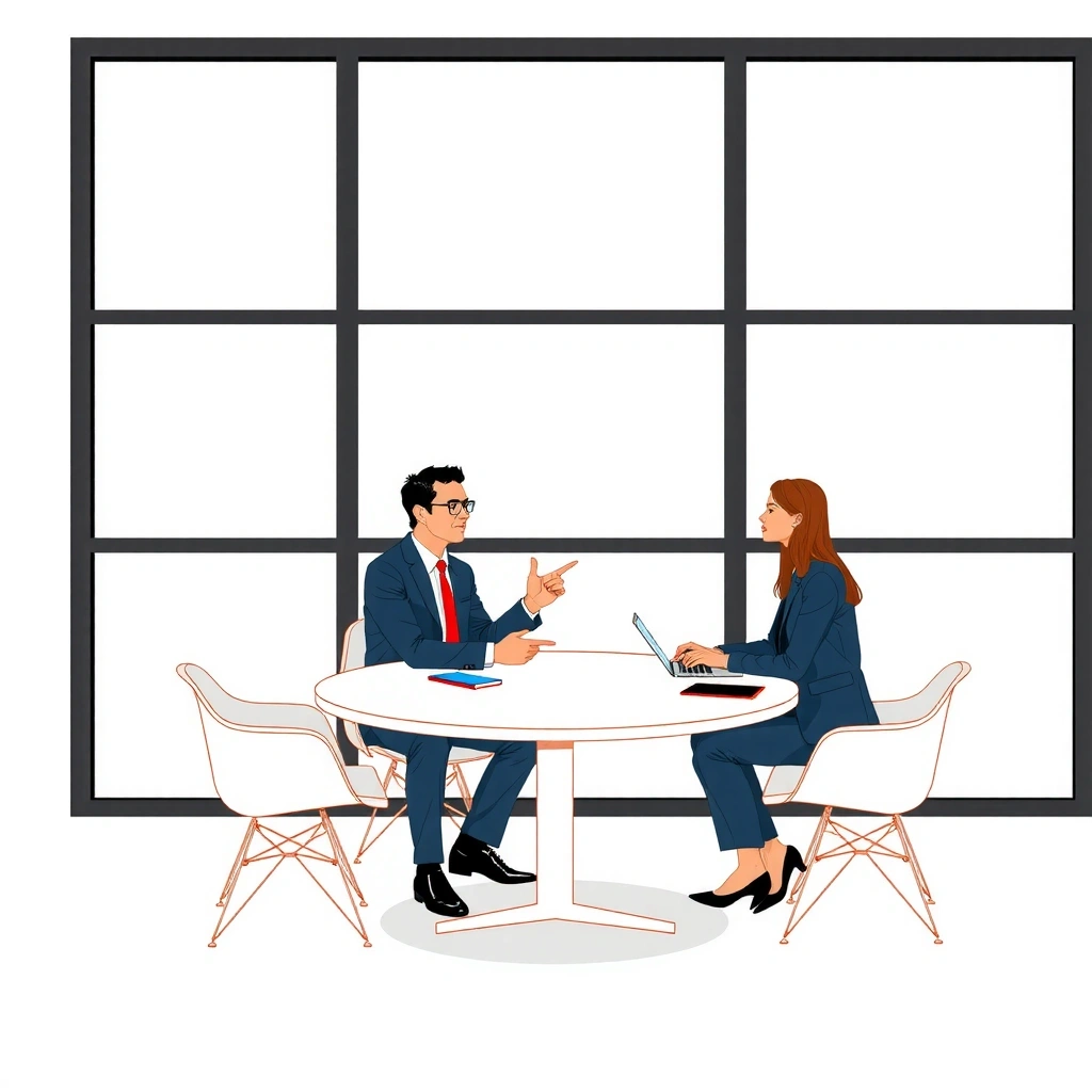 Brand positioning strategy meeting with client